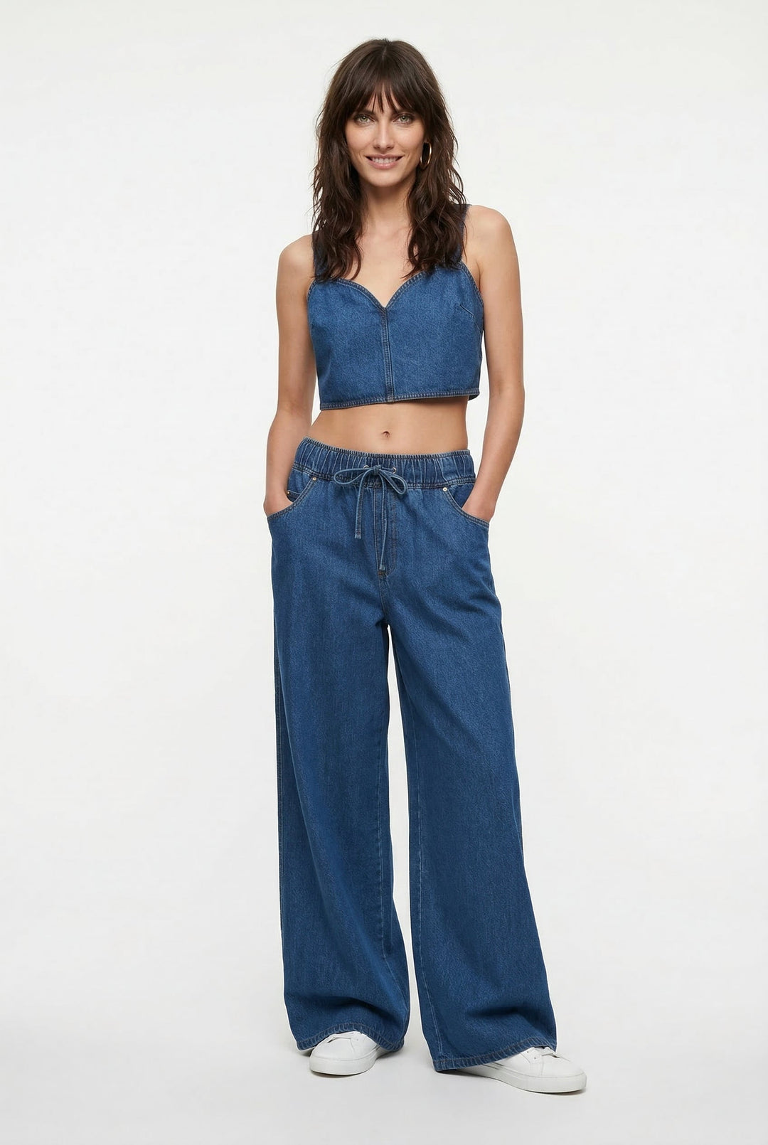 Olivia Bennet | Wide-Leg Jean for Women in Denim Blue