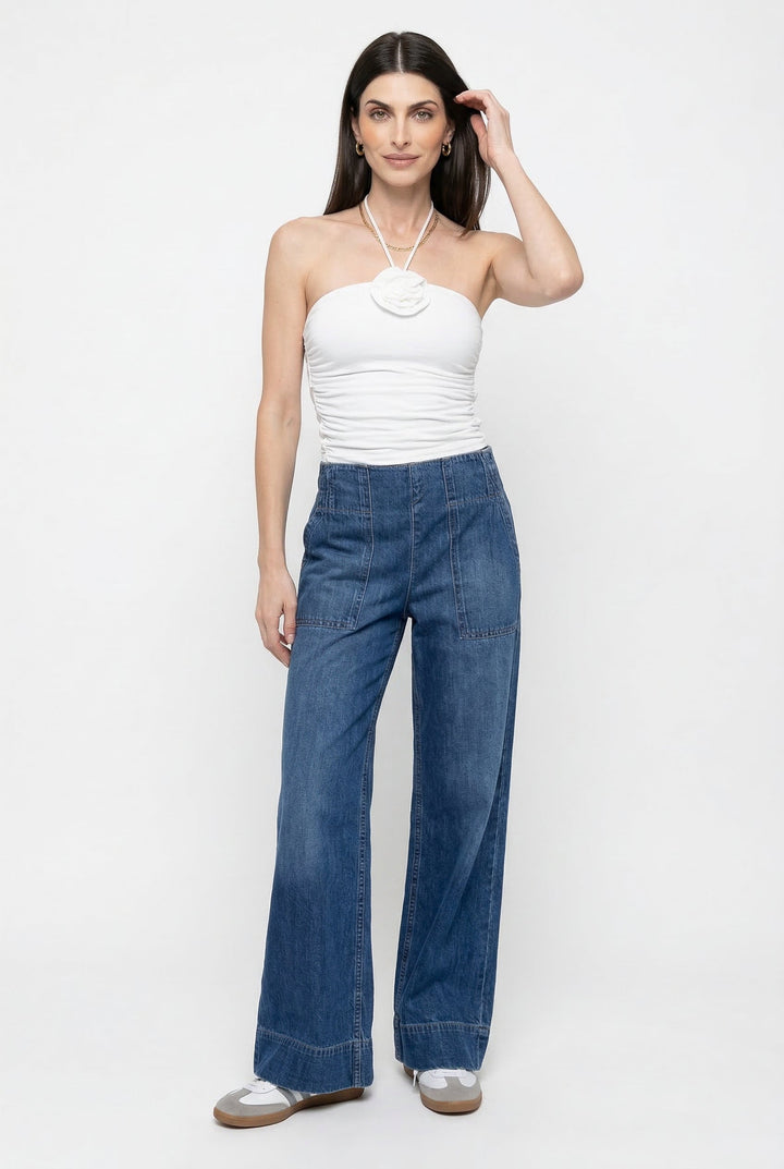 Olivia Bennet | Wide-Leg Denim Jeans for Women