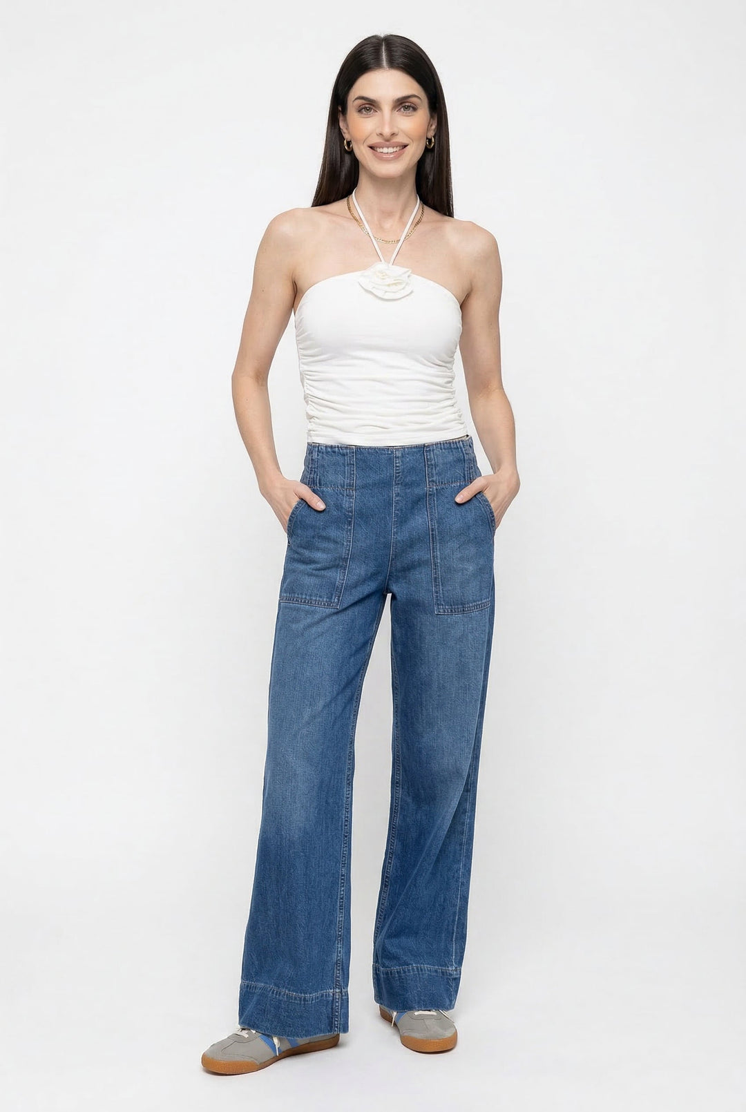 Olivia Bennet | Wide-Leg Denim Jeans for Women