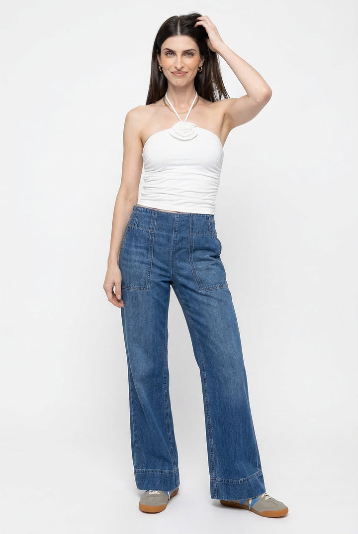 Olivia Bennet | Wide-Leg Denim Jeans for Women