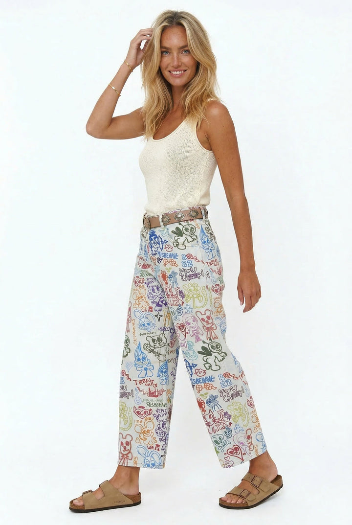 Olivia Bennet | Cotton Tapestry Jean for Women