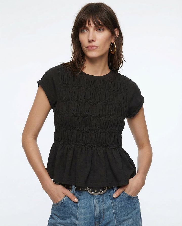 Olivia Bennet | Ruffle Top for Women in Lightweight Fabric