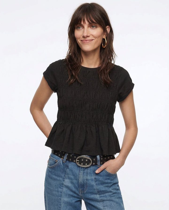 Olivia Bennet | Ruffle Top for Women in Lightweight Fabric