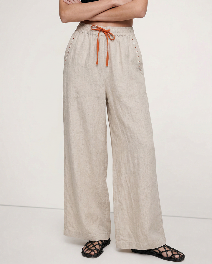 Olivia Bennet | Wide Leg Drawstring Pant for Women in Soft Fabric