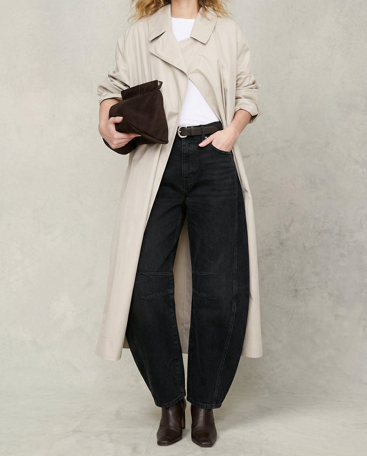Olivia Bennet | Barrel-Leg Denim Jeans for Women