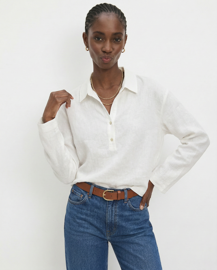 Olivia Bennet | Linen Pullover for Women in Classic Fit