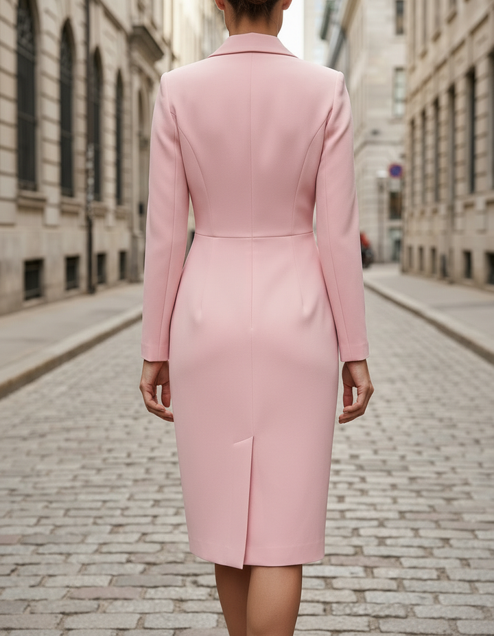 Olivia Bennet | Pink Sculpted Sheath Dress