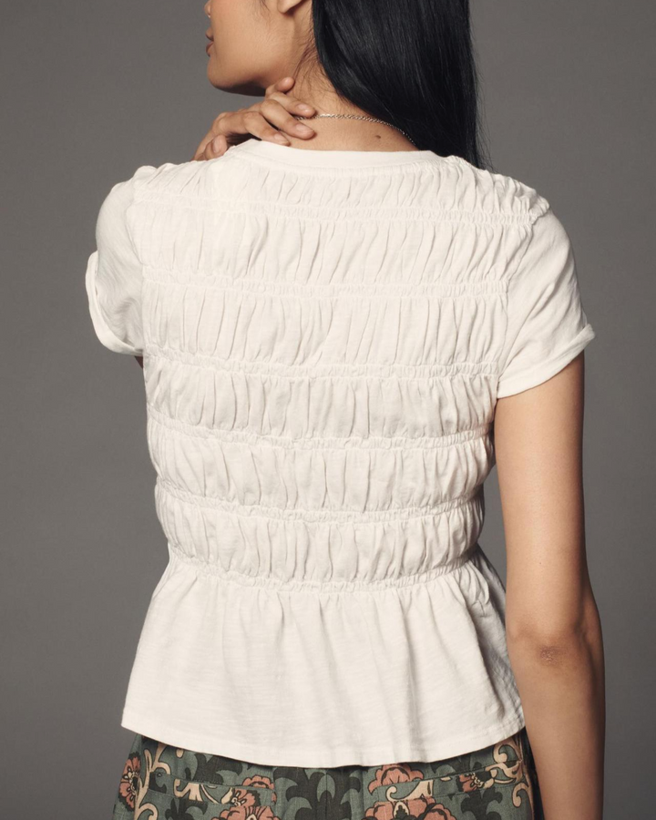 Olivia Bennet | Ruffle Top for Women in Lightweight Fabric