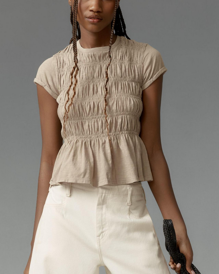Olivia Bennet | Ruffle Top for Women in Lightweight Fabric