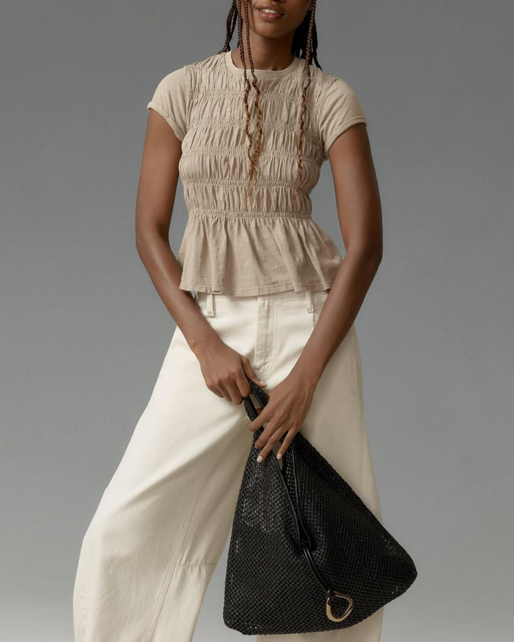 Olivia Bennet | Ruffle Top for Women in Lightweight Fabric