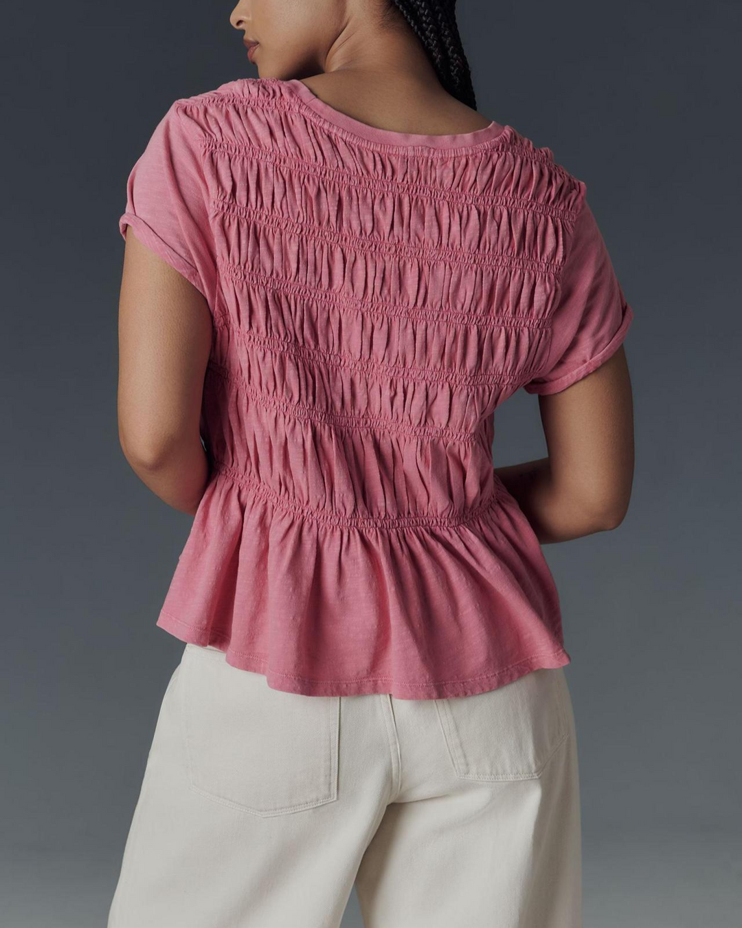 Olivia Bennet | Ruffle Top for Women in Lightweight Fabric