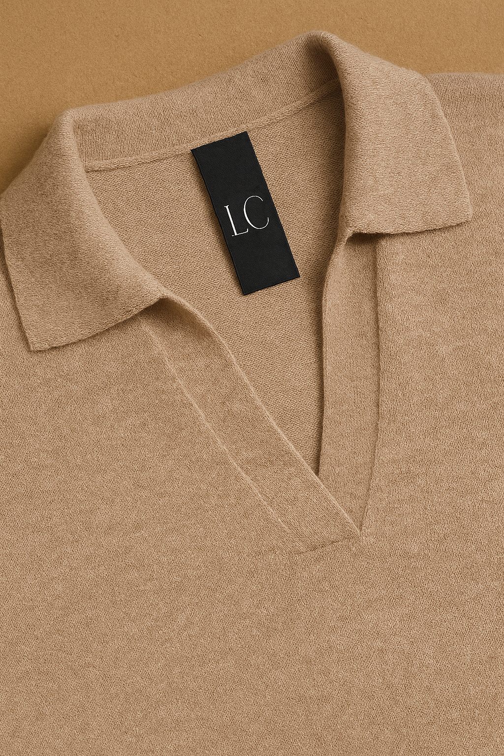 Olivia Bennet | Cotton Knit Polo for Women in White