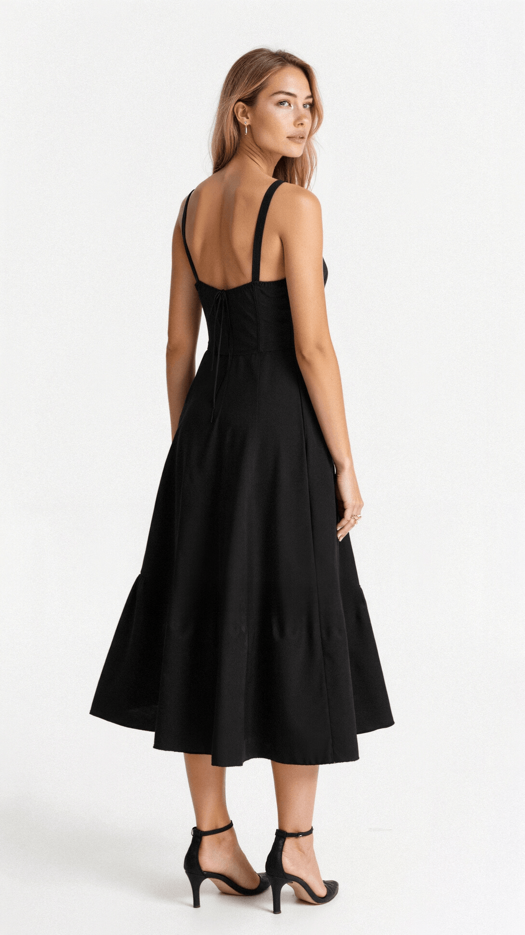 Floral Chic Corset Midi Dress