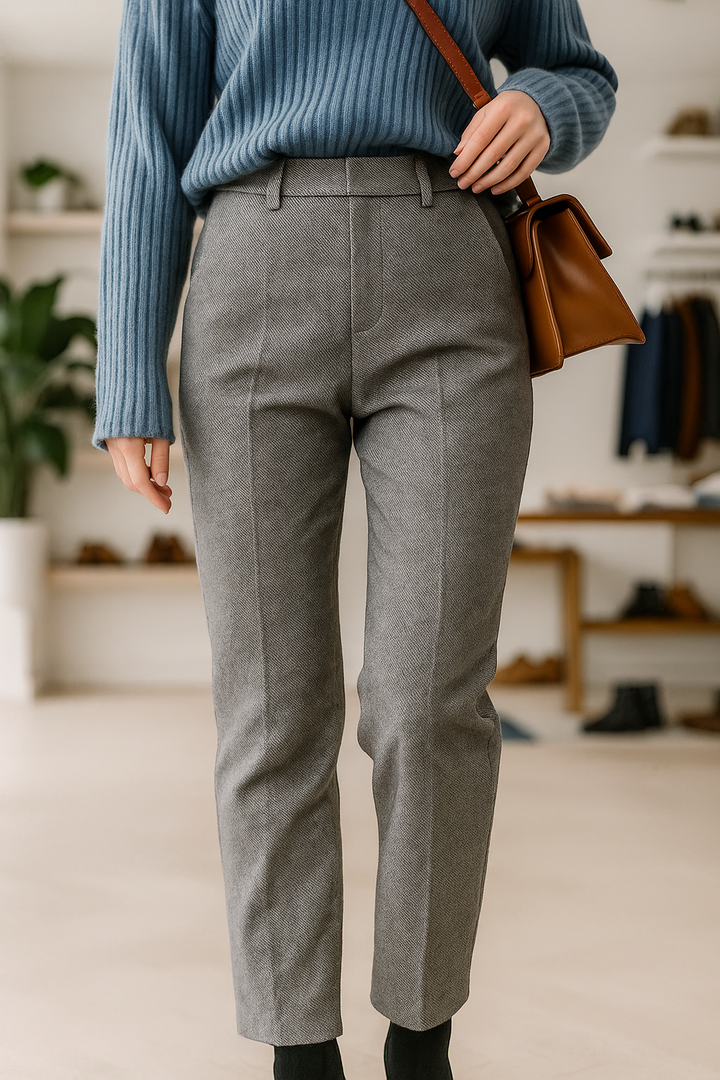 Olivia Bennet | Classic Wool Trousers for Women