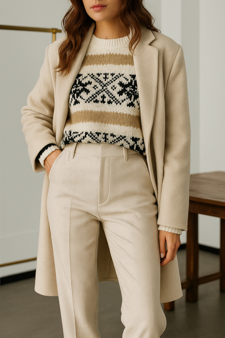 Olivia Bennet | Classic Wool Trousers for Women